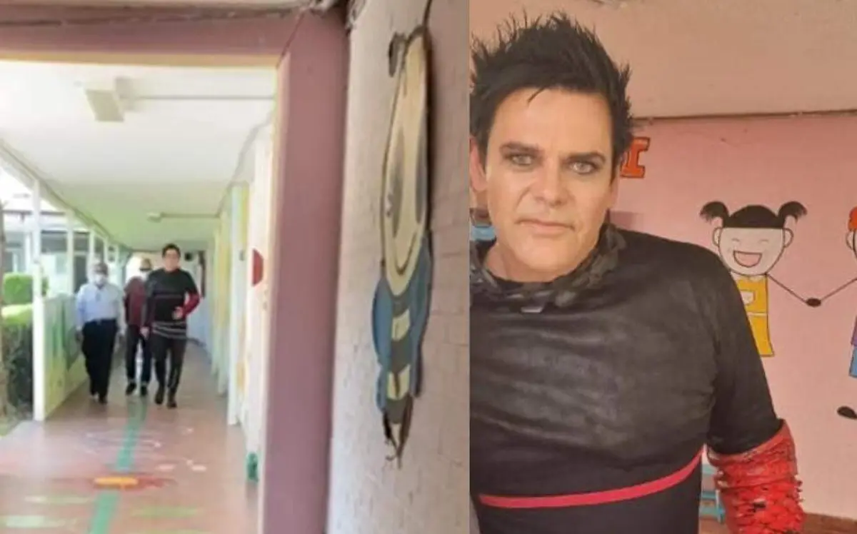 Richard Kruspe en escuela de la CDMX